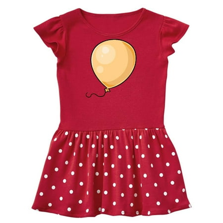 

Inktastic Yellow Balloon Gift Toddler Girl Dress