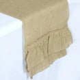 thumbnail image 2 of Efavormart 5 PCS Natural Ruffled Burlap Rustic Table Runner | Jute Linen Tabletop Decor | 14"x108", 2 of 8