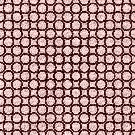 Ahgly Company Machine Washable Indoor Square Transitional Pink Area Rugs, 4' Square
