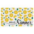 thumbnail image 1 of Pineapple Fruit Linen Nonslip Floor Mat, Entryway Doormat Durable Low-Profile Mat Home Decor, Mats Washable Kitchen Bathroom Laundry Bedroom Living Room Door Mats 30x17in, 1 of 5