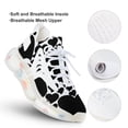 thumbnail image 3 of Black Love Heart Pattern Walking Shoes for Men Woman Lightweight Tennis Fashion Elastic Sports Shoes Cushion Basketball Shoes, 3 of 7