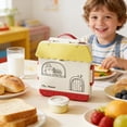 thumbnail image 1 of Amzcrzy Pla Stic Fo Od Container Children's Plastic Bento Box Lunch Box with Microwave Function Dedicated Fruit Preservation Box Food Grade Household Student Lunch Box Food Storage, 1 of 6