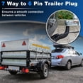 thumbnail image 3 of Unique Bargains 7 Pin to 6 Pin Trailer Hitch Harness Plug 6ft Trailer Wiring Harness Connector 7 Way Adapter Converter for RV Truck Vehicle Connection, 3 of 7