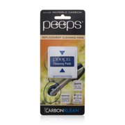 Peeps Replacement Pads - Portable Eyeglass Lens Cleaner Kit - Streak-Free Carbon Microfiber Cleaning Tool for Glasses & Sunglasses - For use with Peeps Lens Cleaner