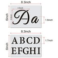 thumbnail image 4 of 40pcs Letter Stencils Templates for Art Drawing Painting Craft Writing on Chalkboard, 4 of 12