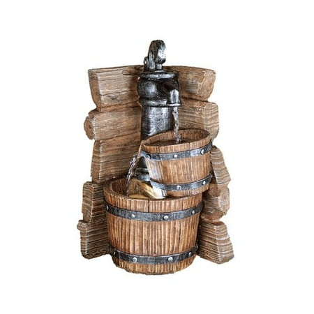 millwood pines fountain resin barrel dan double light