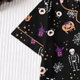 thumbnail image 4 of CONZONE Halloween Pajamas for Girls Graphic Pjs Set Hallowmas Jammies Short Sleeve Button Down Shirts Shorts 2 Piece Sleepwear Loungewear for Kids, 4 of 8
