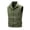 Army Green, variant on Fleece Vest for Men Trendy Lightweight Sleeveless Outerwear Jacket Zipper Thermal Solid Packable Coat Fall Travel Tops with Pocket