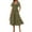 Army Green(womens dresses), variant on ZHYou Women Smocked Tiered Midi Dresses Casual Frock Square Neck Short Sleeve Flowy Dresses with Pockets,Red,XL