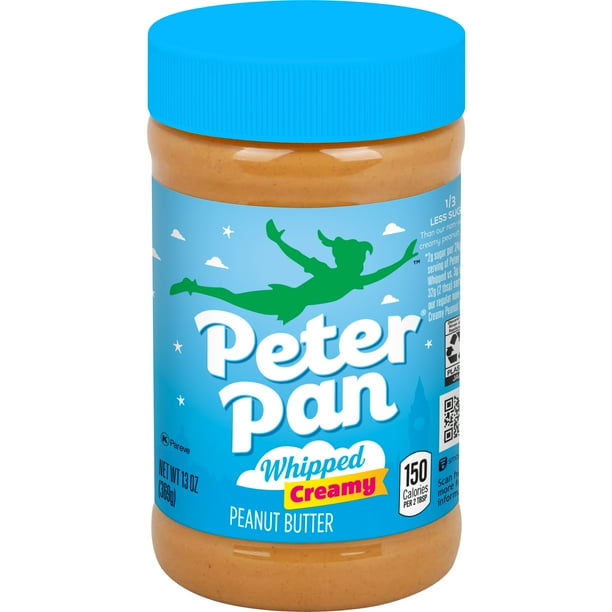 Peter Pan Whipped Peanut Butter Creamy Peanut Butter 13 Oz - Walmart