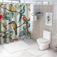 thumbnail image 7 of Orinice  Tropical Bird Shower Curtain for Bathroom Parrot Toucan Leaves Summer Decorative Bath CurtainPolyester Fabric Waterproof Bathroom Curtain with 12 Hooks 69x72, 7 of 7