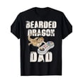 thumbnail image 1 of T-shirt 1 Pce Homme "Bearded Dragon Dad" Graphique Respirant Col Rond Été avec Design Rétro de Jeu Vidéo, 1 of 5