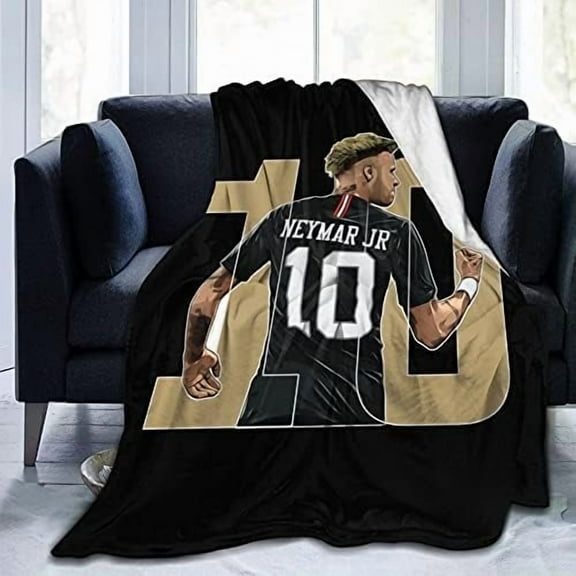 Neymar #10 Ultra-Soft Micro Travel Fleece Plush Blankets for Home Bed Couch Livingroom