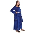 thumbnail image 4 of HPO Adult Women's Lady Guinevere Medieval Renaissance Costume | Blue Cosplay Costume, 4 of 7