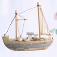 thumbnail image 4 of Adorno de velero Retro, decoración única de estilo mediterráneo para el hogar, barco de pesca, adorno de escritorio, 1 ud., 4 of 6
