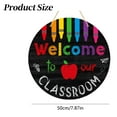 thumbnail image 3 of Welcome Sign For Classroom 7.8" Coloful Welcome To Our Classroom Door Sign Decorations Door Hanger Wreath For School Bulletin Board Decorations Teacher Office cabinet, 3 of 6