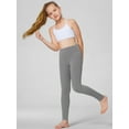 thumbnail image 5 of Stelle Girls Athletic Leggings with Hidden Pockets,Full Legnth Running Yoga Pants Workout Dance Leggings Tights for Tween Girls High Waisted Stretchy Active Leggings,5-16Y, 5 of 6