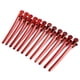 thumbnail image 2 of 12 pinzas de acero inoxidable para peinado de peluquería, pinzas para peinar el cabello, color rojo, 2 of 5