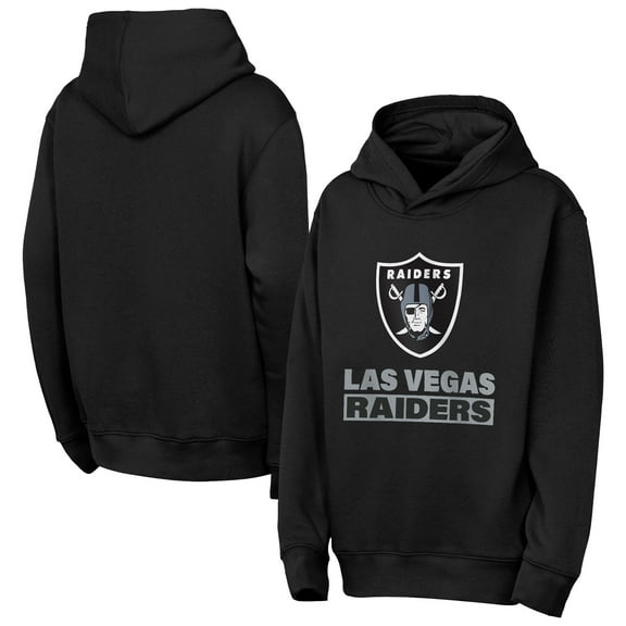 Youth Outerstuff Black Las Vegas Raiders Back to Basics Hoodie