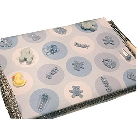 Baby Shower Blue Boy Baby Guest Book Keepsake Gift Idea Walmart Com