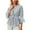 Blue, variant on Womens Lace Shirts Long Sleeve Button Up Chiffon Cardigan Tie Front Flowy Beach Vacation Bohemian Y2k Clothes Tops