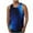 Dark Blue, variant on Titcea Mens Tank Tops Gradient Pattern Printed Sleeveless Round Neck Tees Beach Vacation Outdoor Sports Running Workout T-Shirts