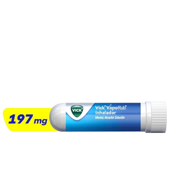 Inhalador Vick VapoRub alivia rápido la congestión nasal 1 Inhalador