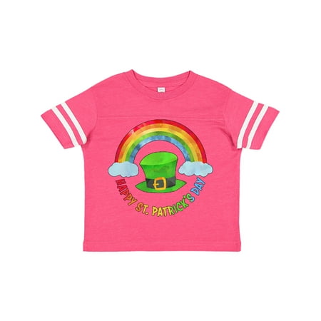 

Inktastic Happy St. Patrick s Day Rainbow and Hat Gift Toddler Boy or Toddler Girl T-Shirt