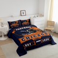 thumbnail image 3 of Erosebridal American Football Comforter Sets Twin Size , Reversible 2pcs, Navy Blue, Chicago, 3 of 6