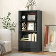 thumbnail image 2 of Costway 48'' 4-Tier Display Organizer Bookcase, Grey, 2 of 10