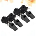 thumbnail image 3 of 4-Pack Portable Plastic Emergency Survival Whistles with Lanyard for Football Referees, Officials, First Aid Use, Black, 1.97"x0.83"x0.71", 3 of 8
