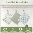 thumbnail image 2 of Txkrhwa 6Pcs Swedish Dishcloths for Kitchen Reusable Kitchen Dish Towels Absorbent Kitchen Dishcloths Washable Kitchen Dish Rags Soft Cellulose Sponge Cloths 7.7 x 6.7inch, 2 of 6