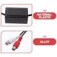 thumbnail image 3 of HAMPPLIES Noise Isolator 1Pack for Car Amplifiers Enhances Audio Quality Black Plastic, 3 of 8