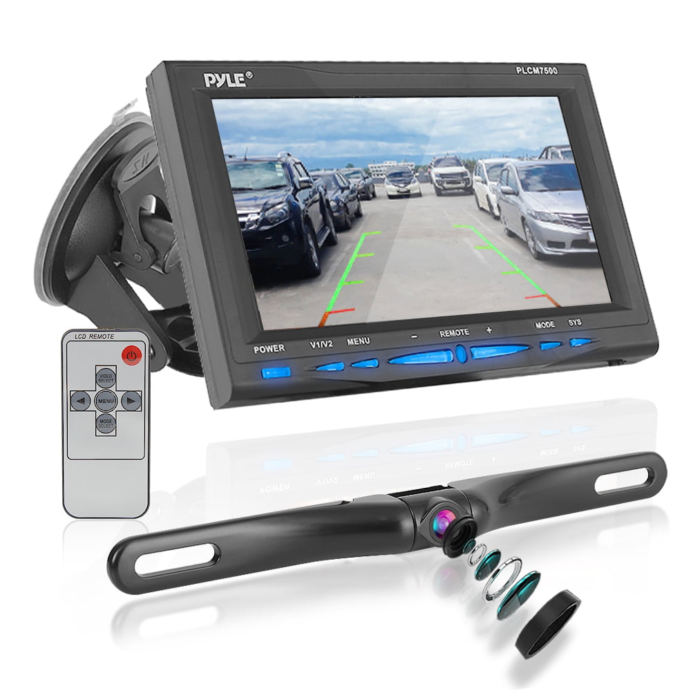 Universal Car Front&Rear Mount Parking Camera Kit Waterproof w/ Button Control 