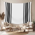 thumbnail image 2 of Black Striped Tapestry for Bedroom Wall Hanging Tapestry, Modern White Striped Abstract Art Aesthetics Ceiling Backdrop Tapestries Poster Blanket Wall Decor for Teens Room Living Room Dorm 59" x 79", 2 of 8