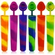 thumbnail image 1 of Moldes de silicona para paletas, molde para paletas de hielo con tapa, paquete de 6 conos de helado M, colorido, de calidad alimentaria, reutilizable, 1 of 5