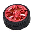thumbnail image 1 of Lnta De Rueda TT Motor Rueda De Goma Revestida De 65 Mm Neumático De Goma (rojo) Sunnimix Rueda TT Smart Car Robot, 1 of 8