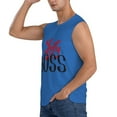 thumbnail image 3 of Bixox Men's Lady Boss Printed Shirt Sleeveless Fitness Tank Top-Large, 3 of 7