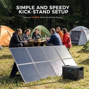 CTOLITY SP400 400W Foldable Monocrystalline Solar Panel Waterproof with Adjustable Kickstand for Portable Power Station