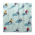 thumbnail image 2 of Yayeee Shower Curtain with Hooks 72"x72" Waterproof Fabric Bathroom Hanging Decor, Ice Hockey, 2 of 5