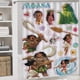 thumbnail image 5 of Juego de 4 cortinas de ducha Moana con alfombrillas antideslizantes, tapa de inodoro y alfombrilla de baño, cortina de ducha impermeable con decoración de dibujos animados para baño con 12 ganchos,, 5 of 8