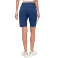 thumbnail image 5 of Little Donkey Andy Women's 9 Inches Shorts for Hiking Golf Travel Lightweight Quick Dry Stretch Blue L, 5 of 7