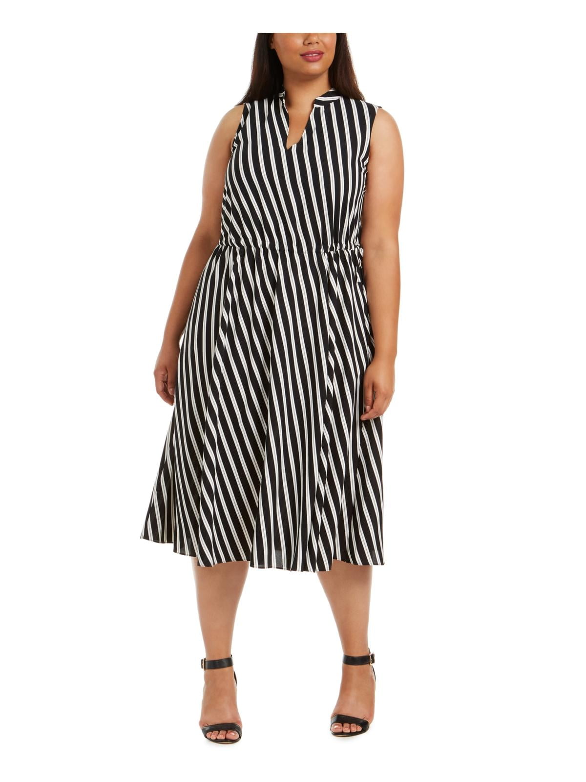 anne klein drawstring midi dress