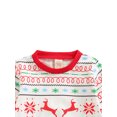 thumbnail image 4 of FOCUSNORM Christmas Deer & Snowflake Print Long Sleeve Sweatshirt + Trousers, 4 of 7