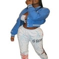 thumbnail image 4 of Veste Universitaire pour Femmes à Manches Longues, Veste de Baseball Courte, Manteaux Bomber, Mode Mode Urbaine, 4 of 8