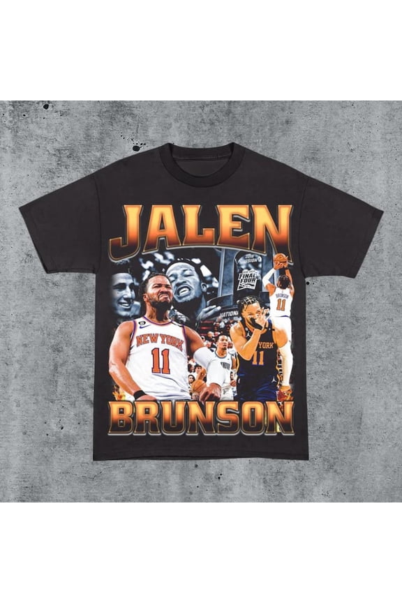 Vintage 90s Jalen Brunson Tri-State Legend Shirt Retro Classic Graphic Tee Bootleg Bestseller Unisex Sport Gift,Black Color,Size L