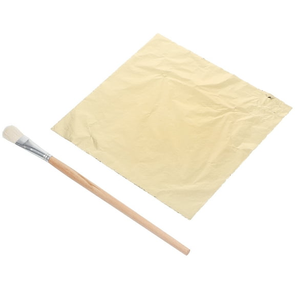 Shiny Golden Foil Sheets for DIY Craft Decorations and Art Projects with Easy Application