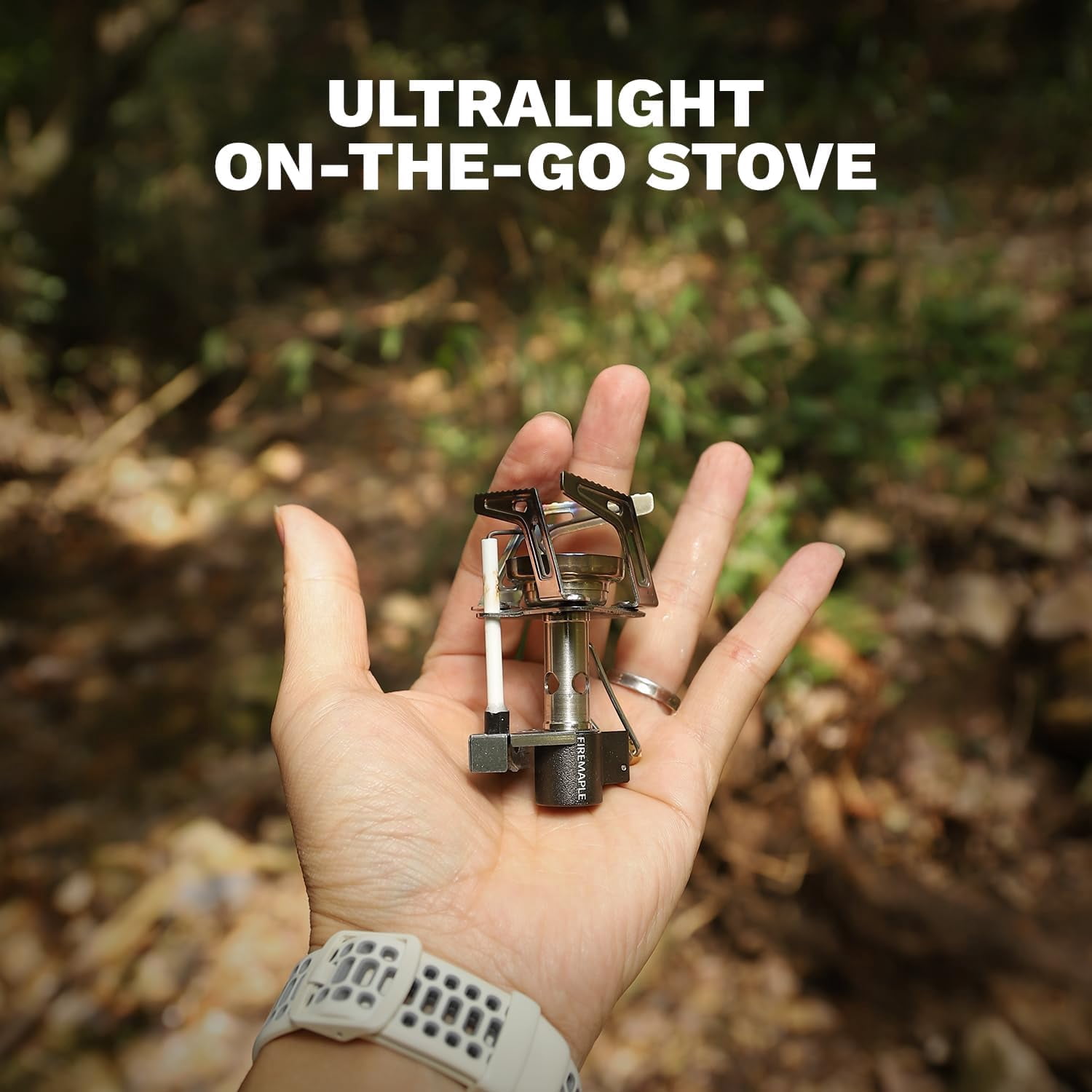 Torch Gas Stove – Ultralight Backpacking Camping Stove, Built-in Piezo Ignition, Stainless Steel & Aluminum Alloy, Compact & Portable, Ideal for Hiking & Outdoor Cooking