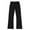 A Black, variant on iiniim Kids Girls Basic Classic Stretchy Jazz Pants Boot Cut Hip Hop Latin Dance Trousers Dancewear