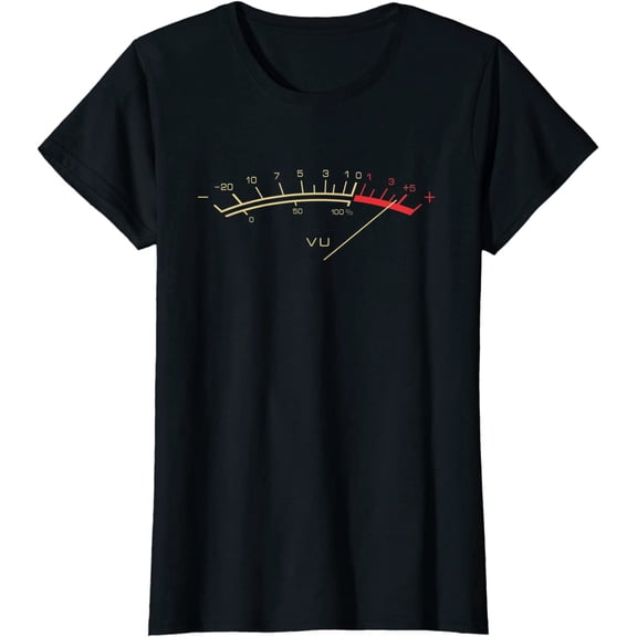 Retro VU Meter Vintage Stereo Music Lover Gift T-Shirt